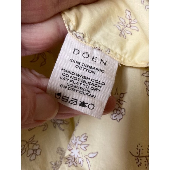 DOEN Julie Mini Dress in Sunshine Bouton De Rose Print L - Picture 9 of 12